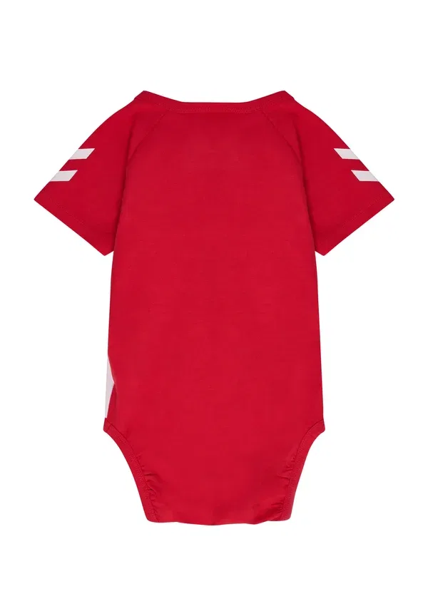 Футболка Hummel Hmlmini dbu stripy print t-shirt, танго красный — фото 2
