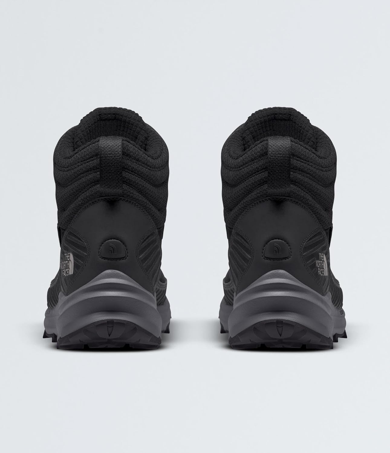 Мужские водонепроницаемые треккинговые ботинки The North Face Vectiv Fastpack с утеплителем, Высокое сцепление, протектор 4 мм, черный/серый — фото 2