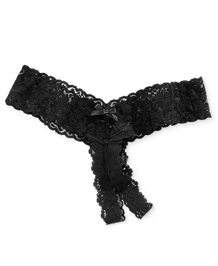 

Трусики-стринги After Midnight Solid Open Panel 481001 Hanky Panky, черный