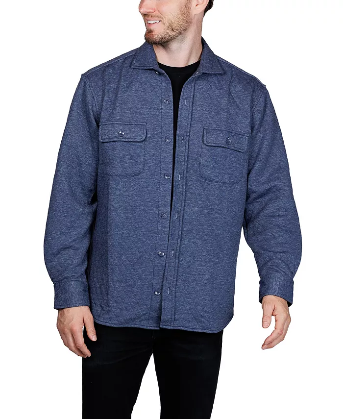 

Мужская стеганая свитер-рубашка Tailorbyrd, синий