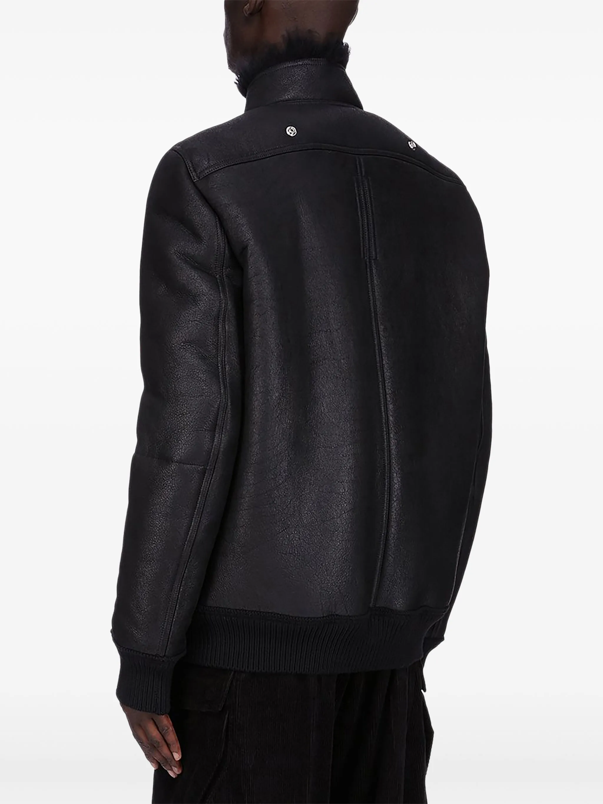 Куртка Hollywood Flight из овчины Rick Owens, черный — фото 4