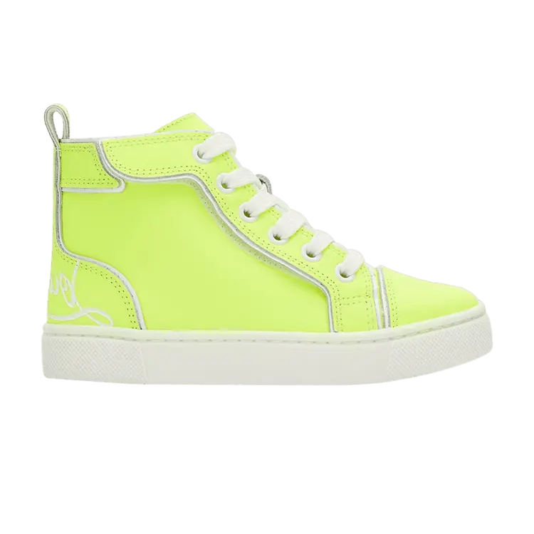 

Кроссовки Christian Louboutin Funnytopi High Kids Fluo Yellow, желтый