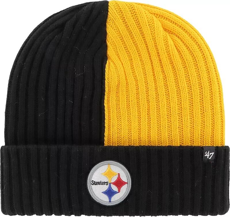 

Мужская черная вязаная шапка Pittsburgh Steelers '47 Fracture
