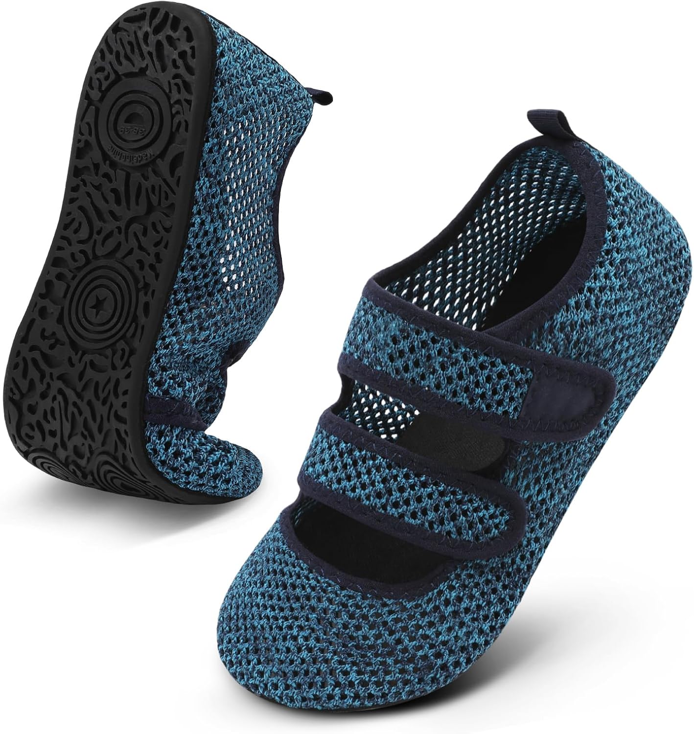 

Обувь для воды Barerun для женщин и мужчин, широкая, пляжная, плавательная, аквааэробика, быстросохнущие, для бассейна, реки, моря, сандалии, нескользящие, Bluehole