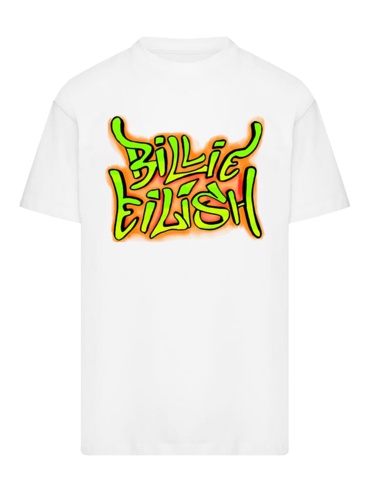 

Футболка большого размера с логотипом Билли Айлиш белого цвета F4NT4STIC, Белый, Футболка большого размера с логотипом Билли Айлиш белого цвета F4NT4STIC