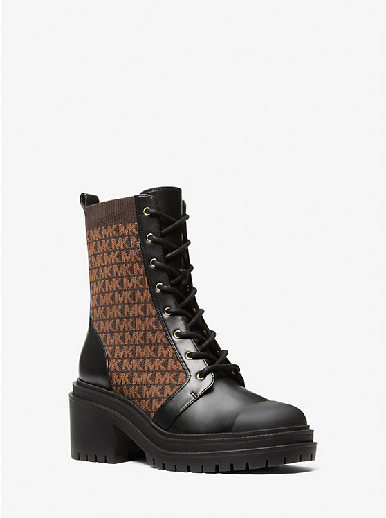 Вязаные сапоги Hanley с логотипом Michael Kors, Brown Multi
