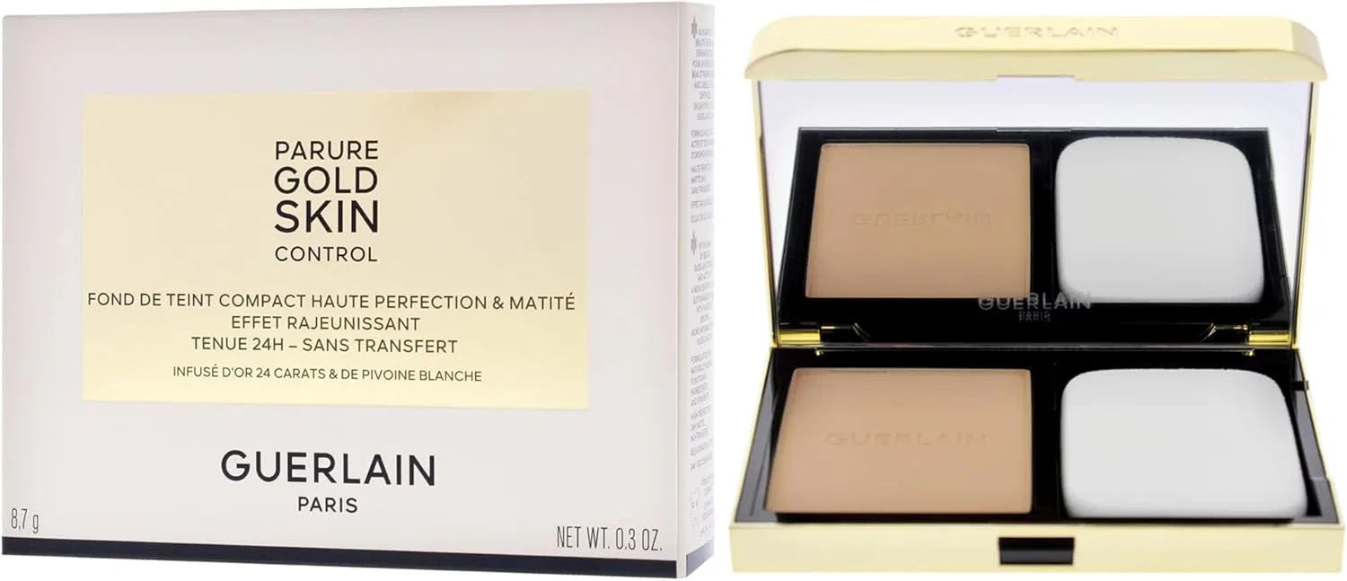 Компактная тональная основа Guerlain Parure Gold Skin Control Matte 8.5 г, оттенок 3N Medium Neutral Beige — фото 4