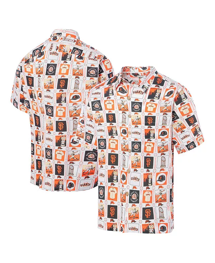 

Мужская белая рубашка San Francisco Giants Champions Scenic на пуговицах Reyn Spooner