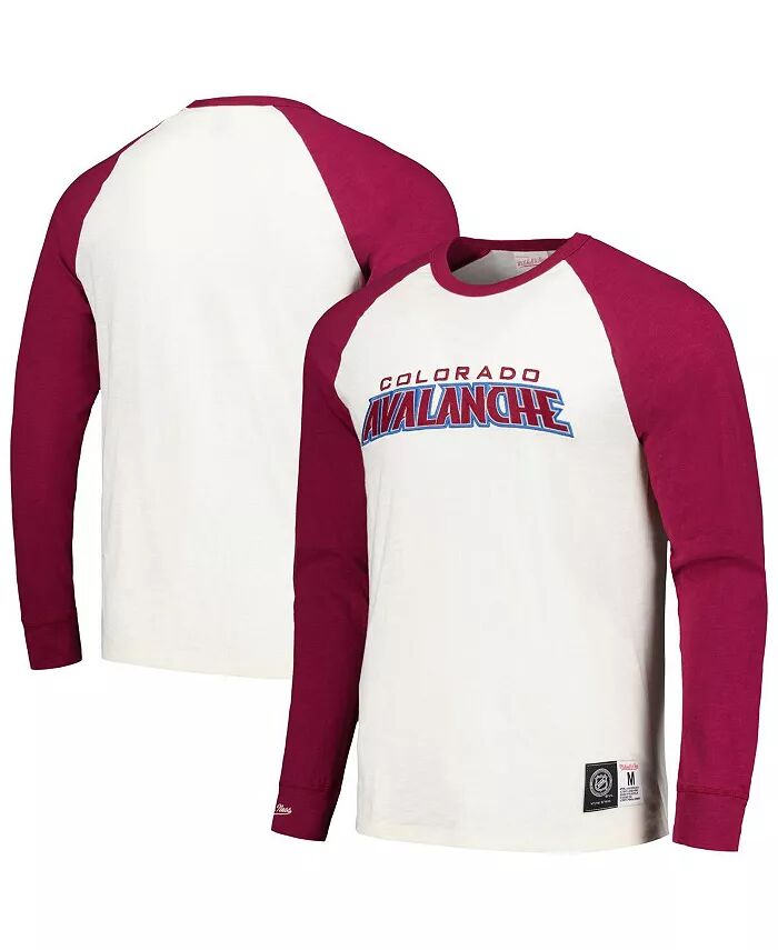 

Мужская кремовая футболка Colorado Avalanche Legendary Slub Vintage Raglan с длинным рукавом Mitchell & Ness