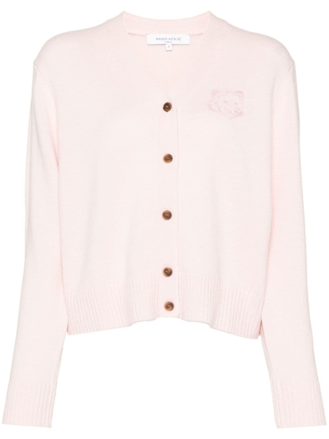 

Кардиган с вышивкой Bold Fox Head Maison Kitsuné, розовый