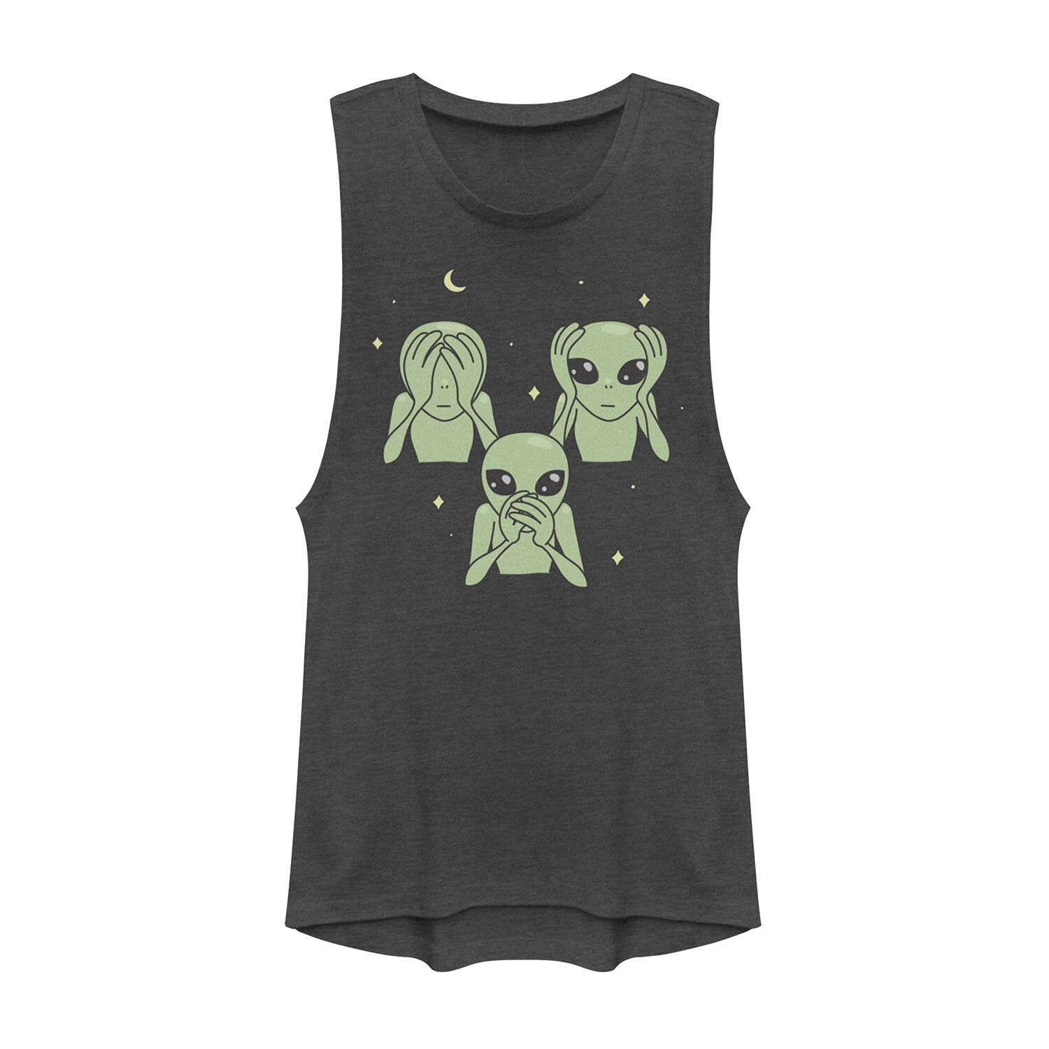 

Футболка Green Alien Trio для юниоров «Не слышишь, не говори, не говори, не накачивай»