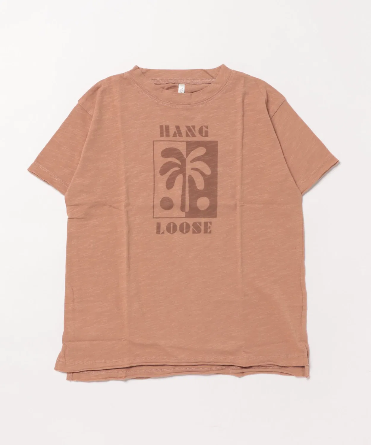 Детская футболка свободного кроя с принтом Hang Loose Rylee + Cru, Brown