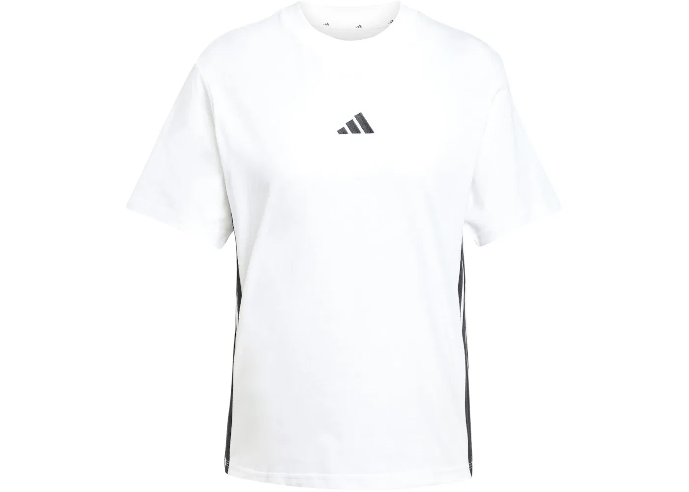 Женская футболка с полосками Adidas, White/Black