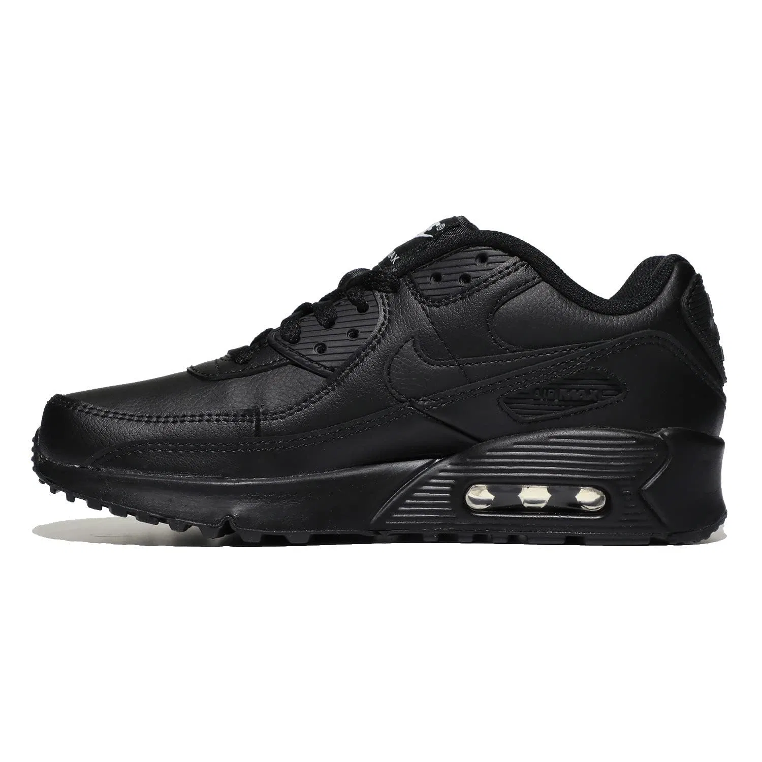 Детские кроссовки для мальчиков с амортизацией NIKE Air Max 90 Ltr NIKE, Black — фото 3