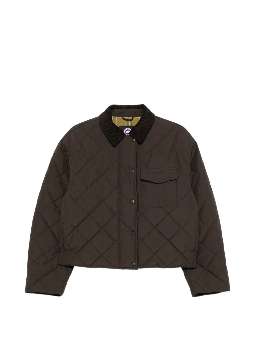Куртка Terra с ромбовидной стежкой Canada Goose, коричневый
