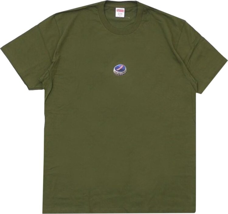 

Футболка Supreme Bottle Cap Tee 'Olive', желтый
