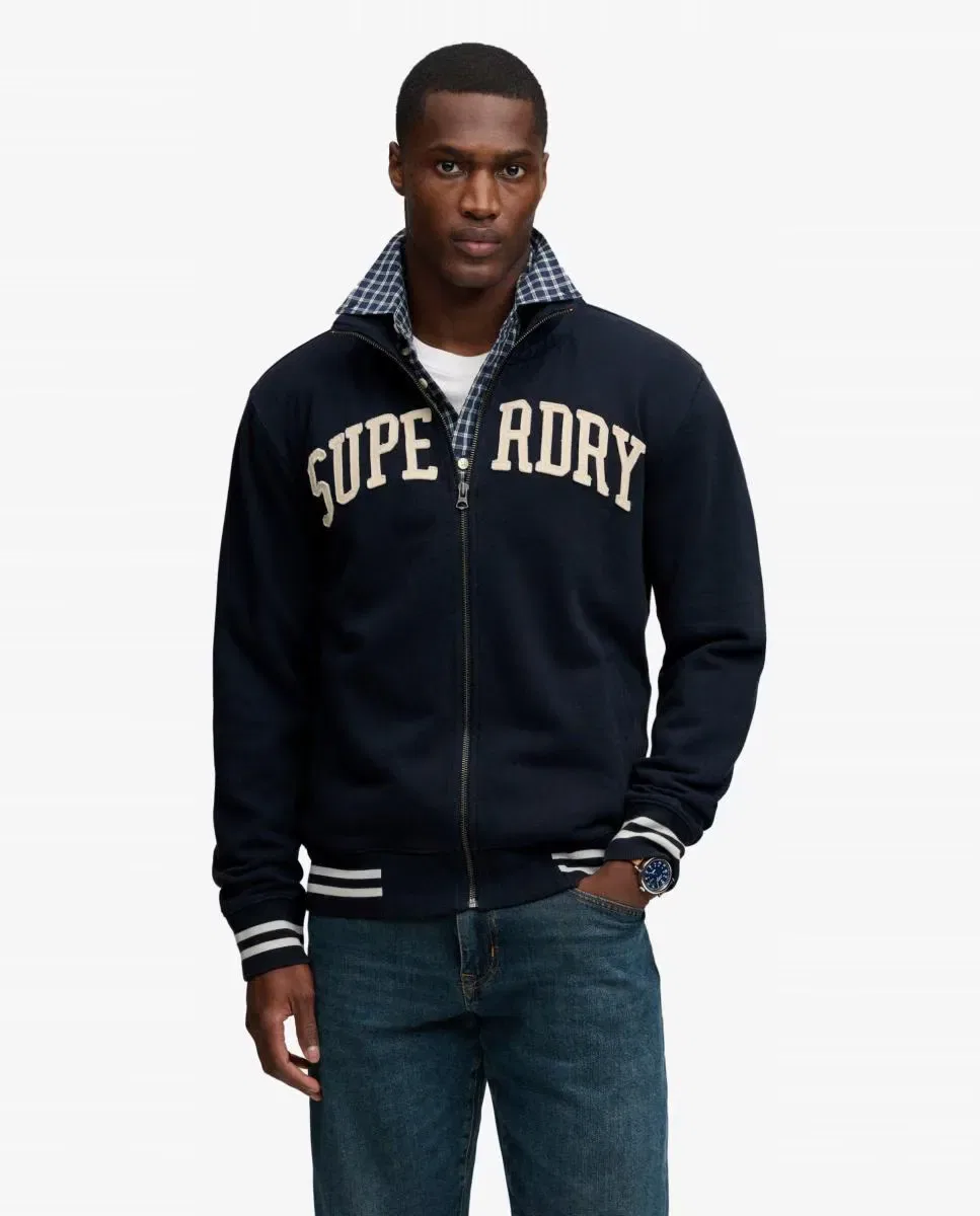 Мужская олимпийка Vintage Athletic Track Superdry, Azul Marino
