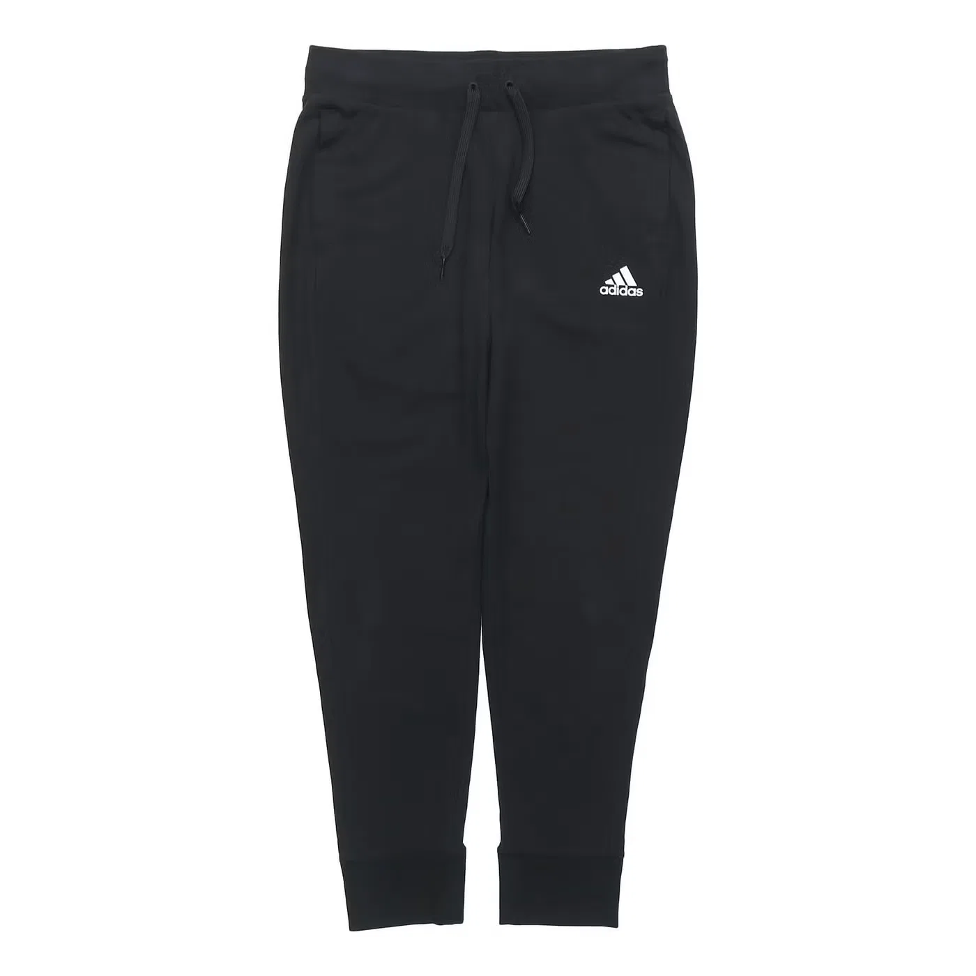 Брюки 7/8 с лампасами Essentials 3-Stripes Adidas, черный