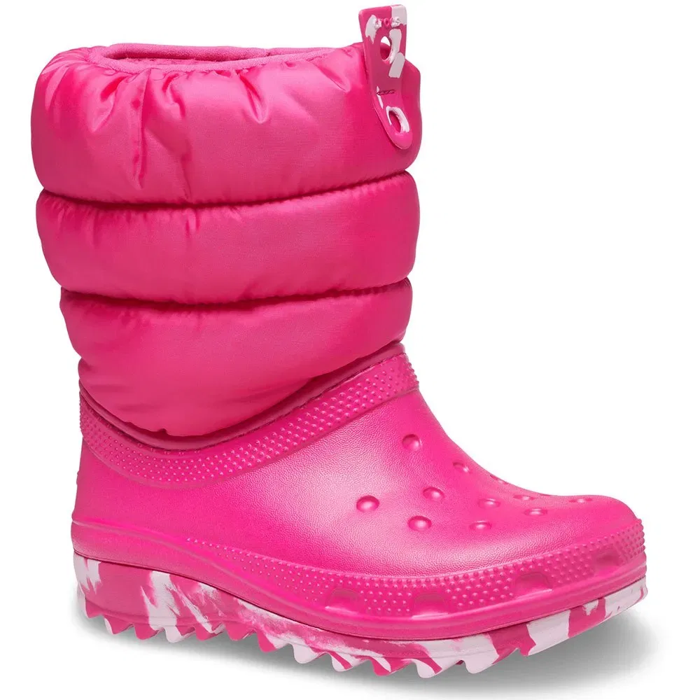 Детские зимние сапоги с утеплением Classic Neo Puff T Crocs, Pink