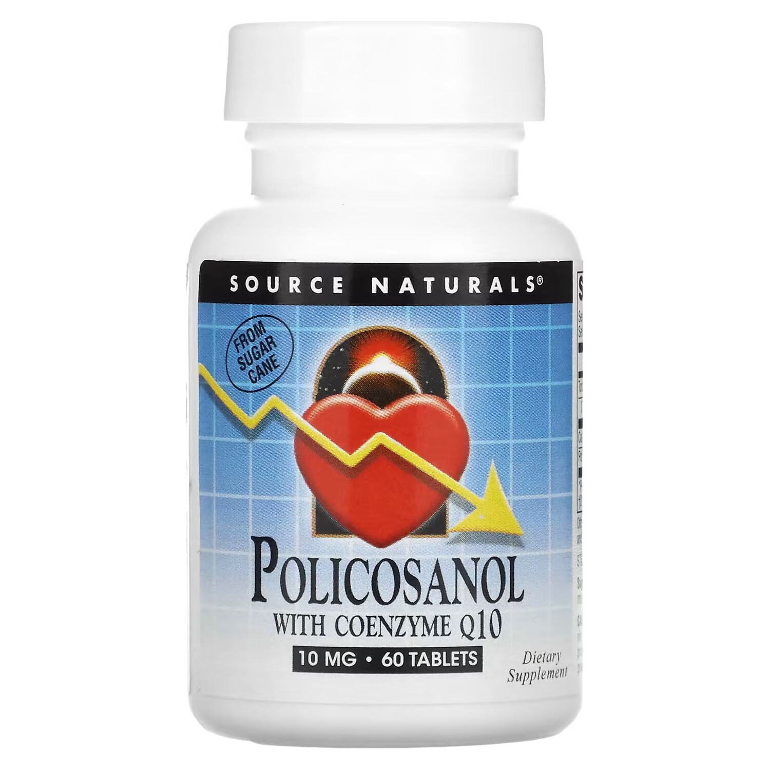 

Source Naturals, Поликосанол с ферментом Q10 10 мг, 60 таблеток