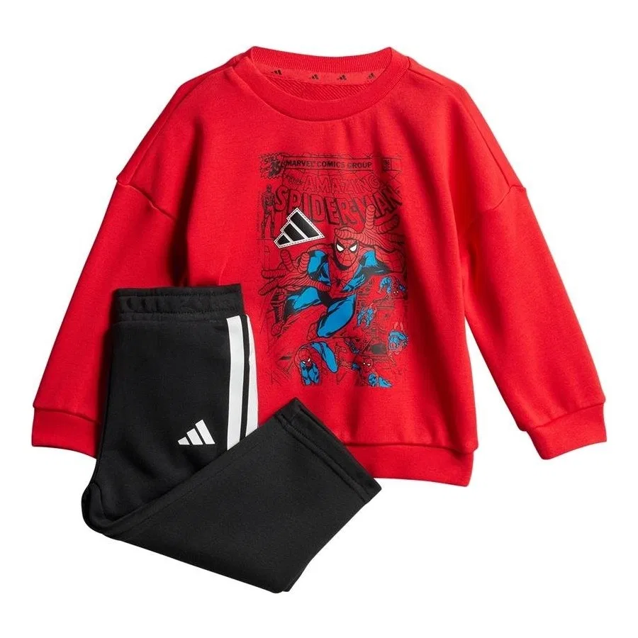 Детский спортивный комплект с принтом Spider-Man Mrvl Sm Jog adidas, Красный