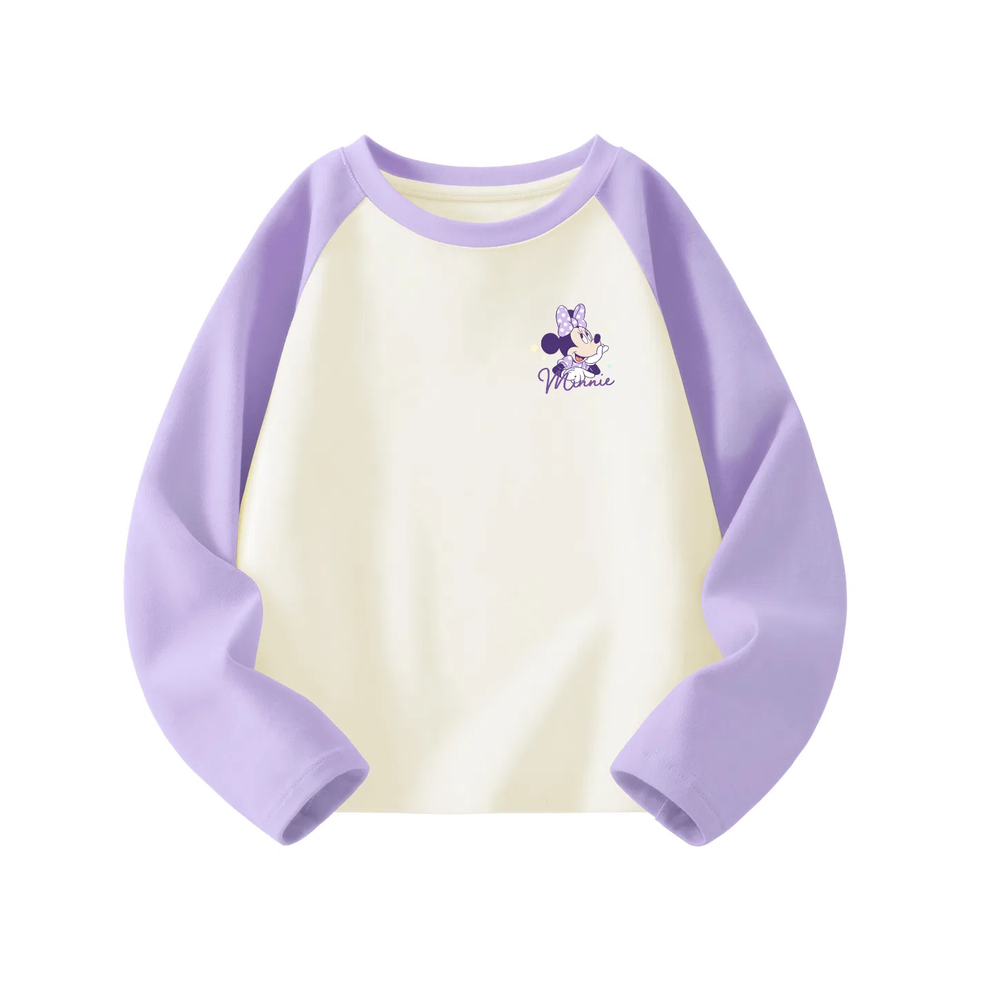Детская футболка с принтом Disney Kids T Shirts Crew Neck Thin Stretch, Disi K Taro Purple