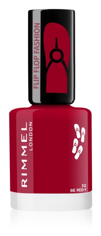 

Лак для ногтей Rimmel 60 Seconds Flip Flop, оттенок 312 Be Red-y 8 мл