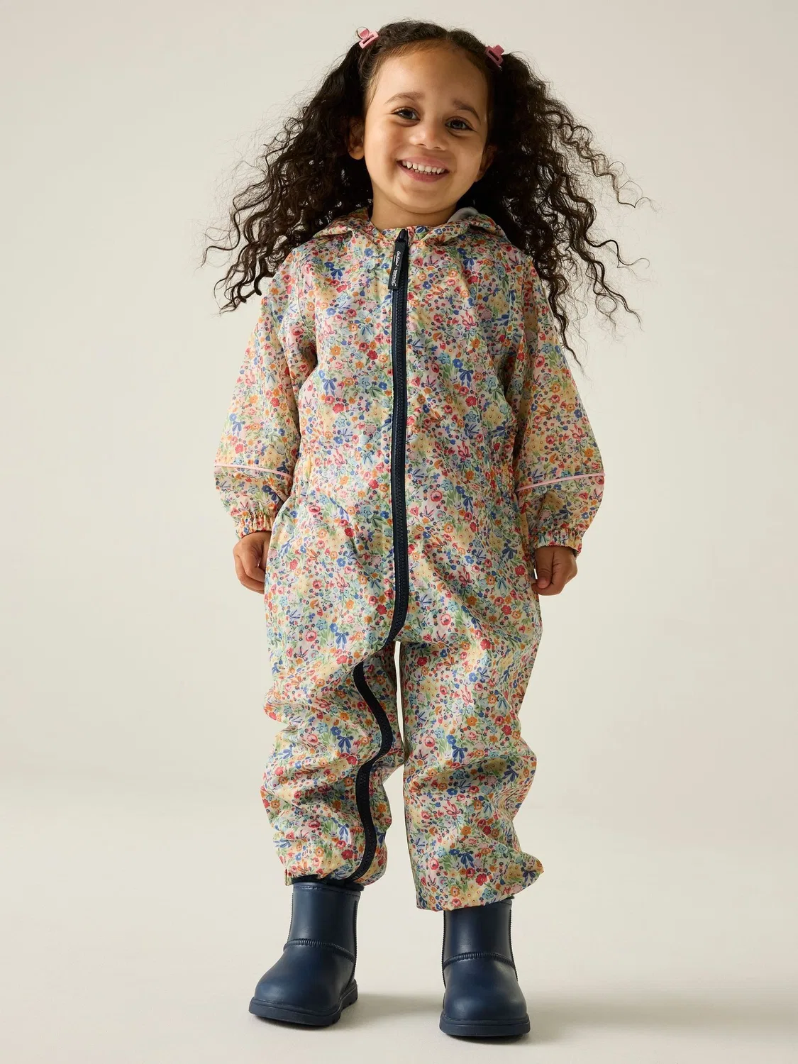 Дождевик для девочек Cath Kidston Waterproof Puddlesuit Regatta, натуральный