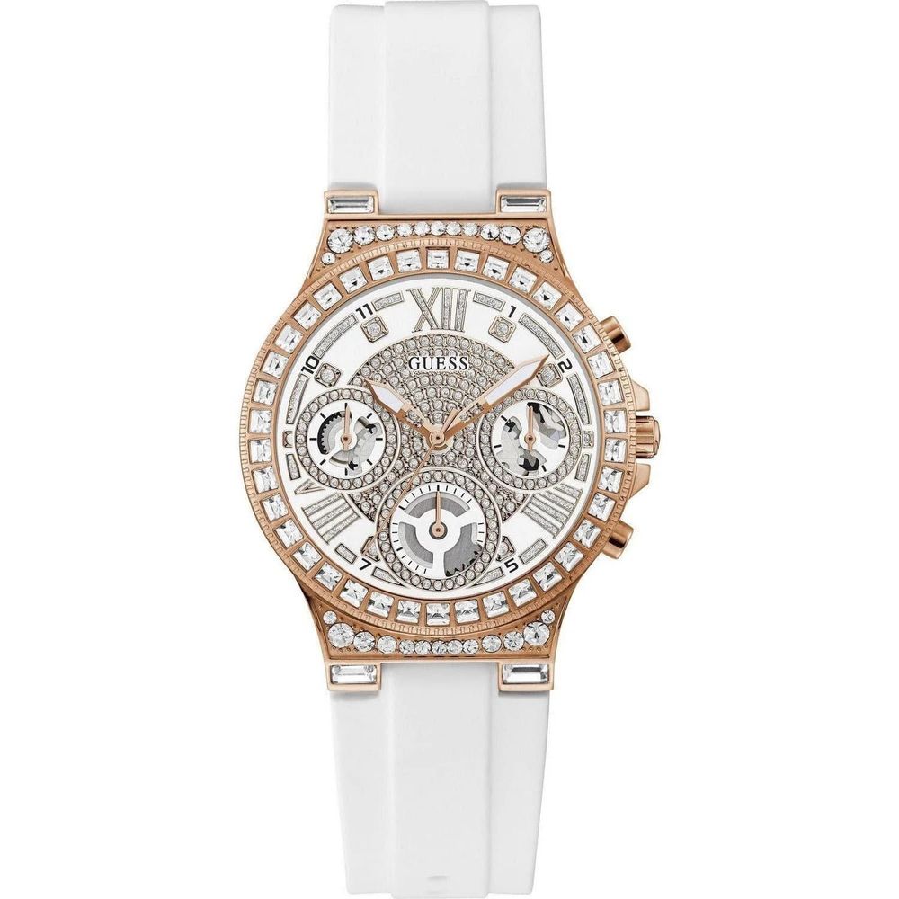 

Белые силиконовые часы Guess