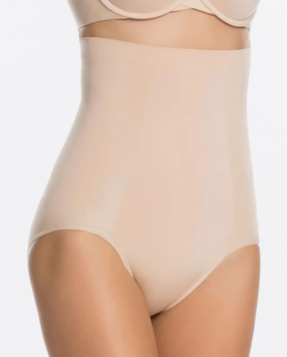 

Высокая утягивающая талия бесшовная Spanx, бежевый