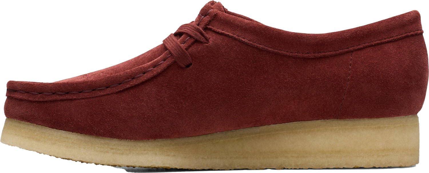 Мужские кроссовки Wallabee от Clarks, темно-красный — фото 2