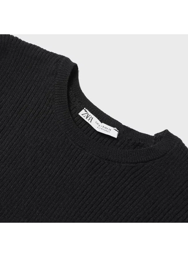 Футболка с принтом Zara, черный — фото 4