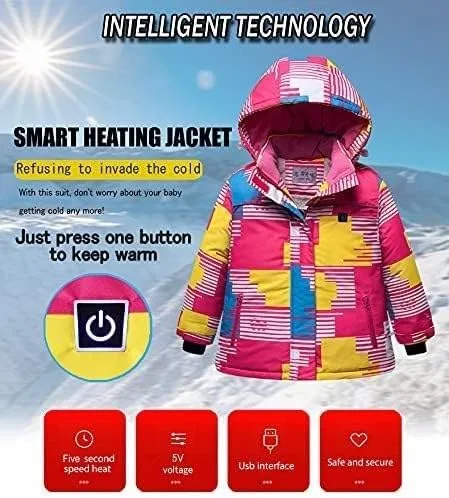 Мужская куртка с подогревом, ветрозащитная, Softshell Jackets, розовый — фото 2