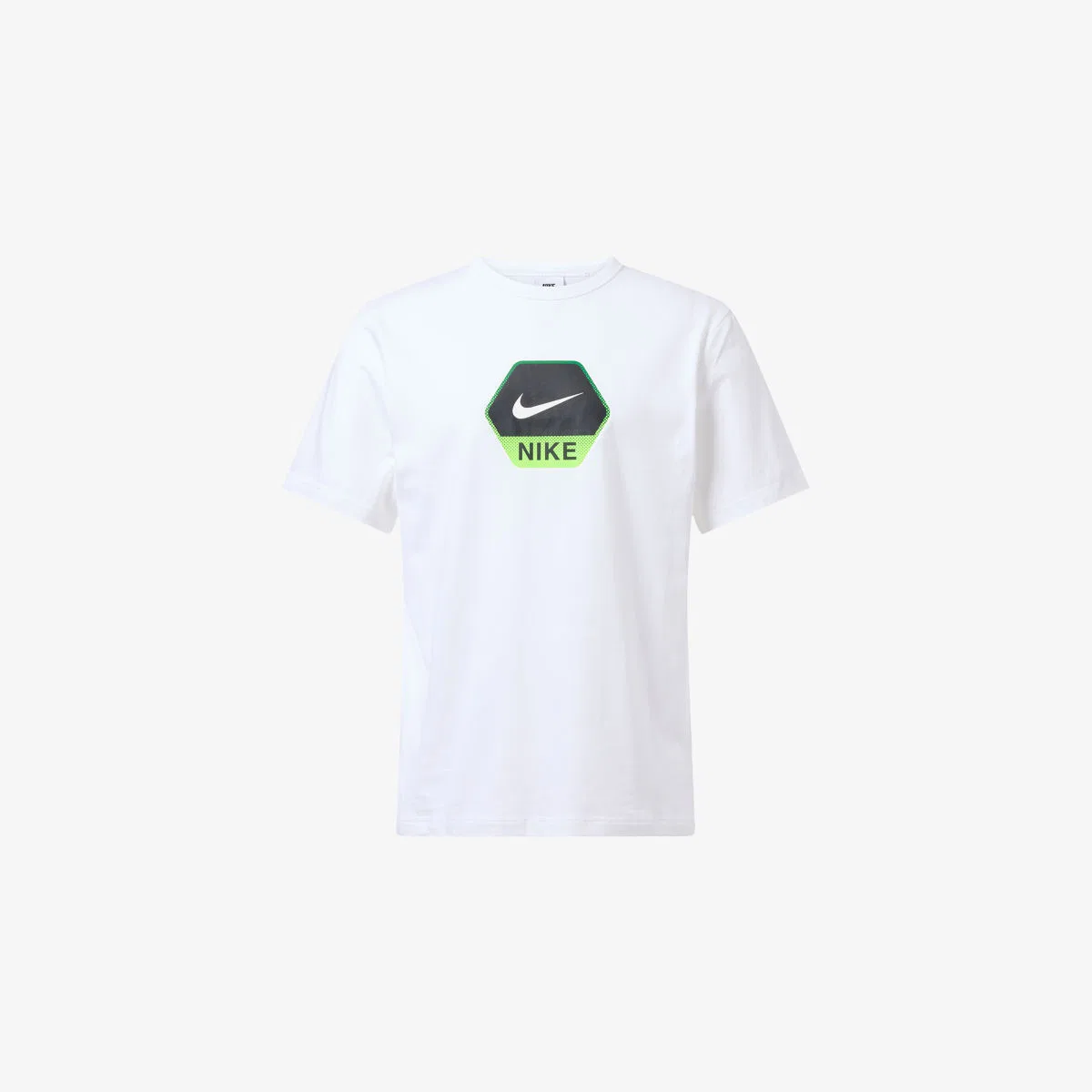 Хлопковая футболка стандартного кроя с принтом логотипа Nike, белый