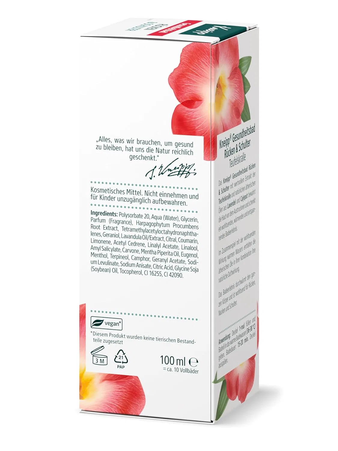 Масло для ванны Kneipp Health Bath Back & Shoulder, 100 мл — фото 3