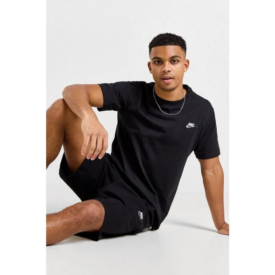 Футболка с коротким рукавом Sportswear Clup Nike, Черный — фото 4