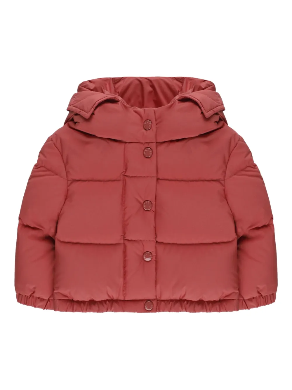 

Стеганая куртка с капюшоном Moncler Enfant, красный