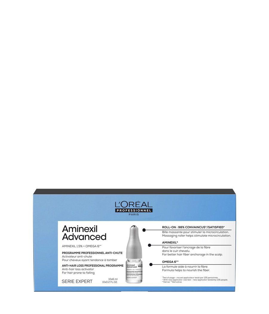 

Сыворотка для волос L'Oréal Professionnel Paris Serie Expert Aminexil Advanced Anti-Hair Loss Programme, 10x6 ml