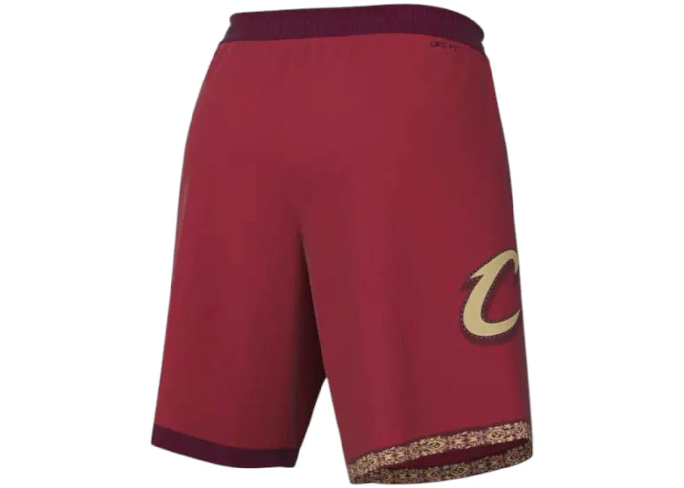 Мужские шорты Nike NBA Cleveland Cavaliers City Edition Swingman Shorts, Bright Crimson/Gold — фото 2