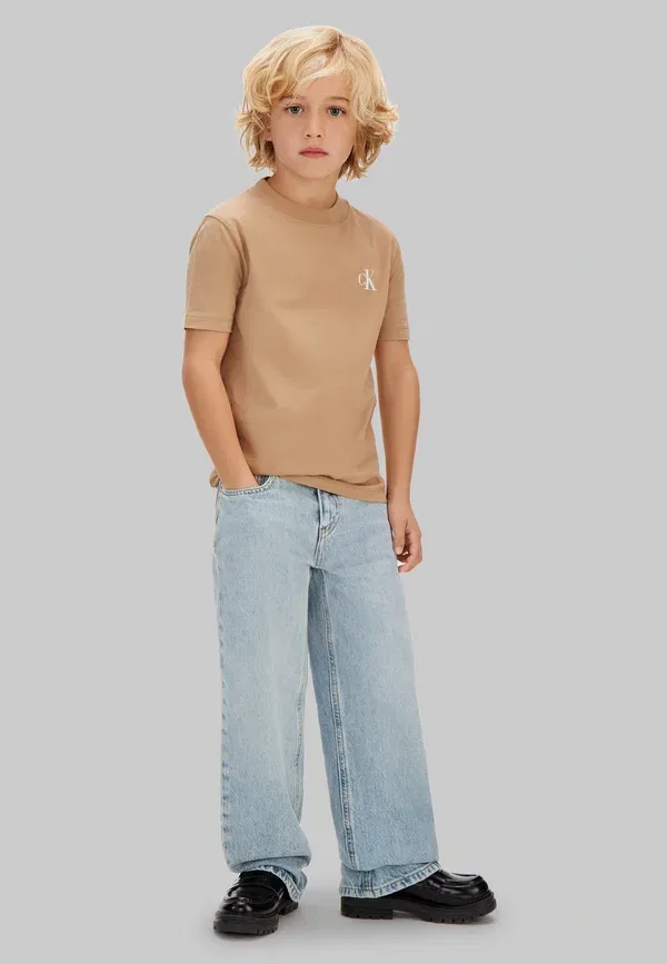 Комплект из двух базовых футболок унисекс с монограммой Calvin Klein Jeans