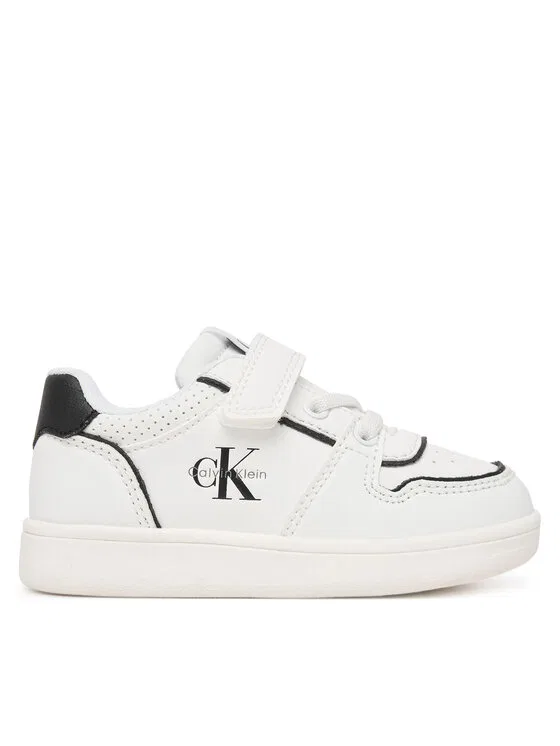 Кроссовки Low Cut Lace-Up/Velcro Calvin Klein, белый