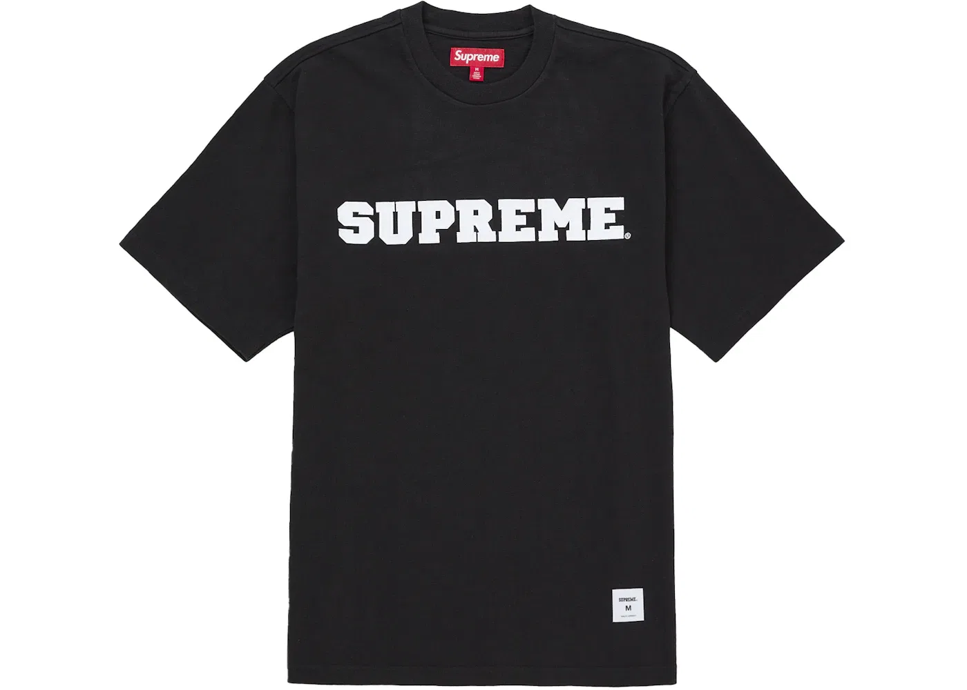 Мужская футболка с аппликацией Supreme Collegiate, Black