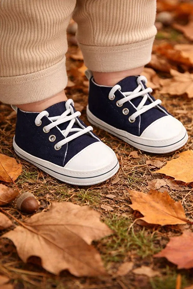 Детские туфли для новорожденных без скольжения Minissa, Navy Blue