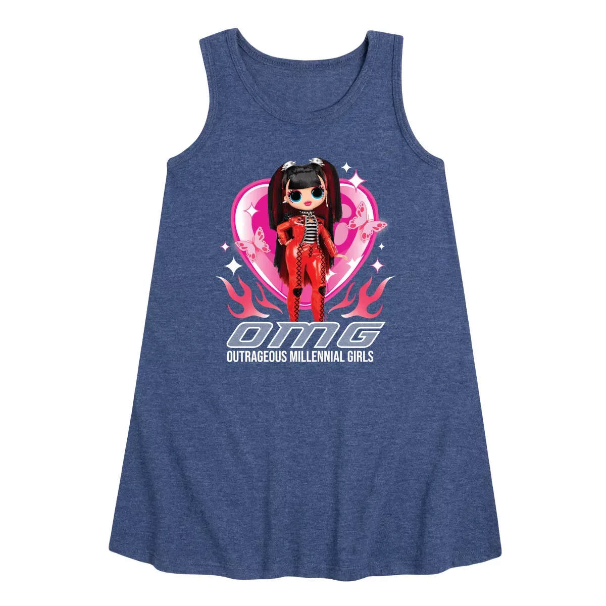 Детское платье без рукавов Spicy Babe L.O.L. Surprise!, Heather Navy