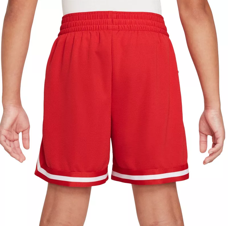 Баскетбольные шорты Nike Dri-FIT DNA 5 дюймов для мальчиков, цвет University Red/White — фото 2