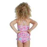 Детский купальник с тонкими бретелями Speedo Learn to Swim, Speedo, Rosa / Blau — фото 4