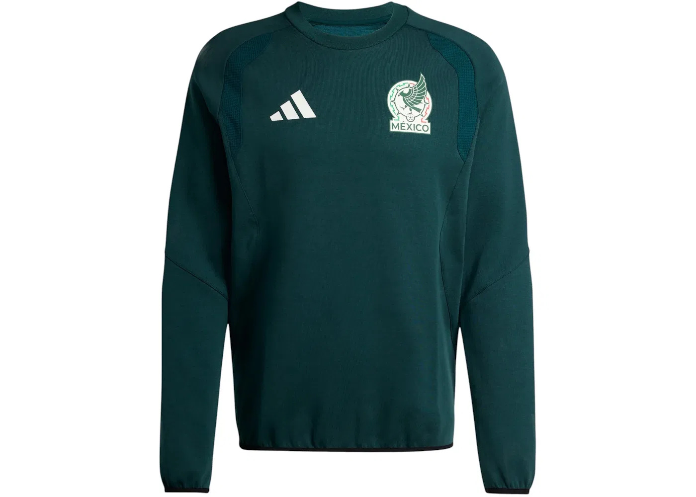 Мужской свитшот с длинным рукавом Adidas Mexico Tiro Travel Crew Sweatshirt, Aurora Ivy