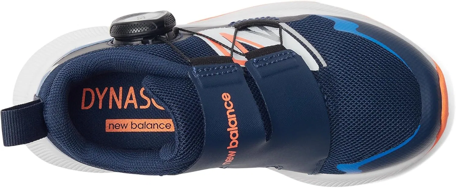 Детские кроссовки для девочек с технологией DynaSoft Reveal V4 Boa New Balance, Nb Navy/Hot Mango — фото 2