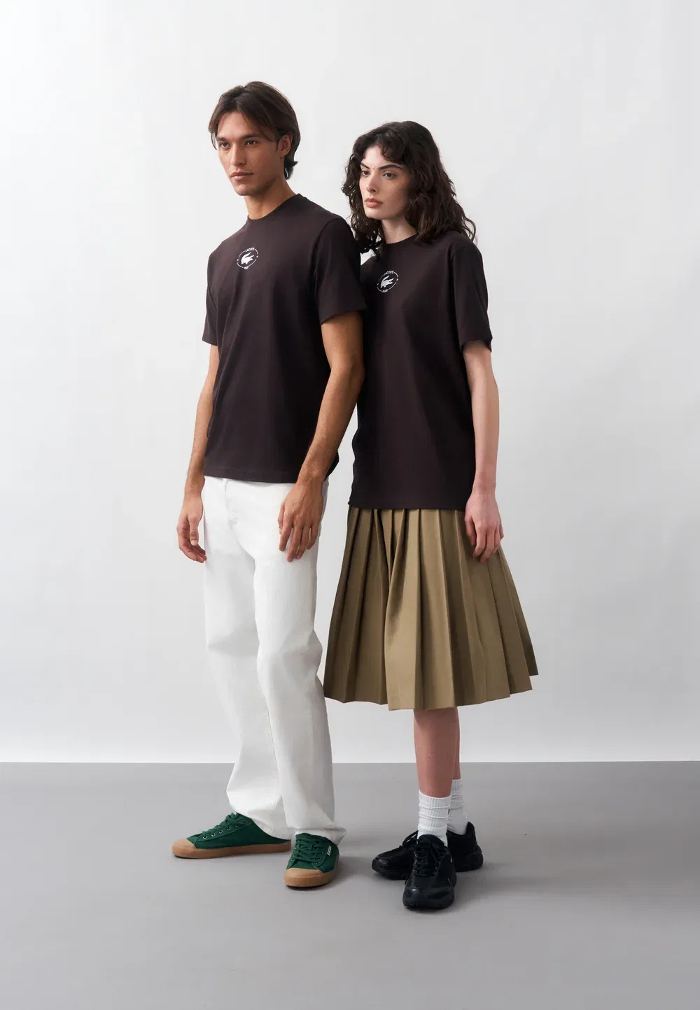 Футболка Lacoste Buffle, базовая, однотонная, белая
