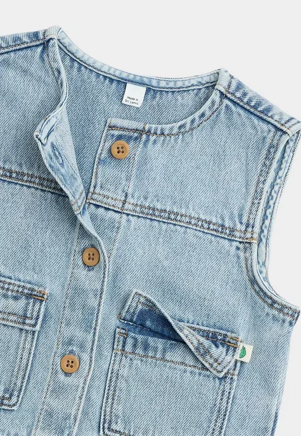 Жилет джинсовый Waistcoat Marks & Spencer, denim, деним — фото 3